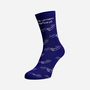 Skarpetki Nie umiem tańczyć granatowe 